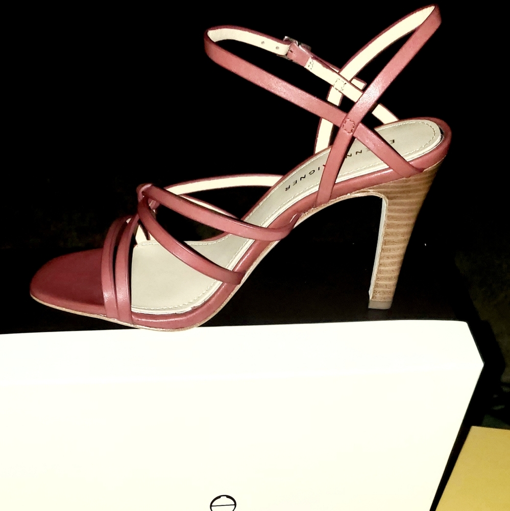 ETIENNE AIGNERMilan Strappy Stiletto Sandal In Cognac-vcn